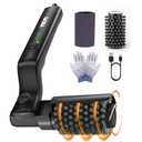 YKYI Electric Grill Brush - Cordless Rechargeable BBQ Cleaner with 180° Adjustable Head, 2600mah High-Torque Power Rotary BBQ Scrubber for Outdoor Stainless Steel Cast Iron Grates (Black)