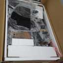 Lufeiya L Shaped Computer Desk with Drawers & Storage Shelves, 55 Inch Corner Desk with Power Outlet for Home Office Bedroom, L-Shaped Teen PC Gaming Desks with Fabric Drawer, Rustic Brown