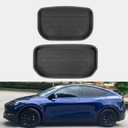 ROCCS Front & Rear Sub Trunk Mats Compatible with Tesla Model Y 2024 2023 2022 2021 - All Weather Cargo Liner Storage Mat - Non Slip Premium 3D Waterproof Rear Trunk Protection, Pack of 2