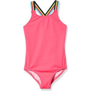 Kanu Surf Girls' Maggie UPF 50 Beach Sport Athletic One Piece Swimsuit, Size 10
