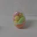 Large Easter Egg Container Filled with 17 Plastic Easter Eggs - Easter Supplies and Decor, Color May Vary