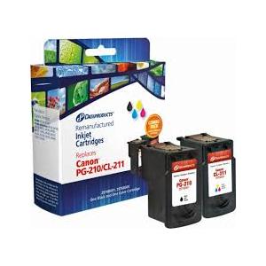 Data Products Remanufactured Inkjet Cartridges Canon PG-210/CL-211 Combo Pack