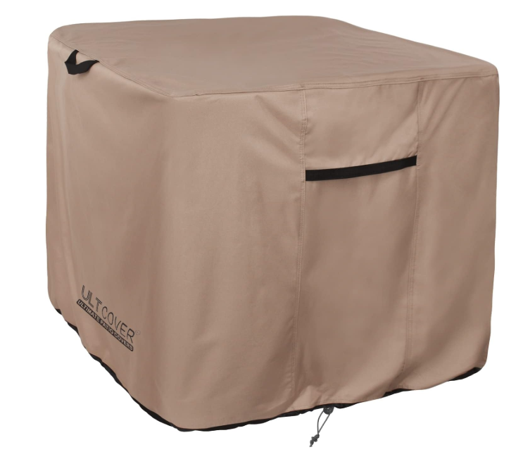 ULTCOVER Waterproof Square Air Conditioner Cover for Outside AC Units Size Upto 30W x 30D x 32H inch