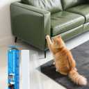 Cat Scratch Furniture Protector - Design for Leather Couch, 157"x11.8" Clear Couch Protector from Cat Claws, Thickened Anti-Scratch Adhesive Roll, Cuttable & Residue-Free, No Pins