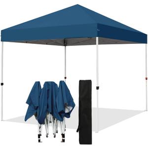 Northroad 8X8 FT Pop Up Canopy, Outdoor Instant Canopy Tent w/Carrying Bag, Portable Gazebo Shelter for Wedding Party,Commercial Event,Patio,Garden,BeachLake Blue