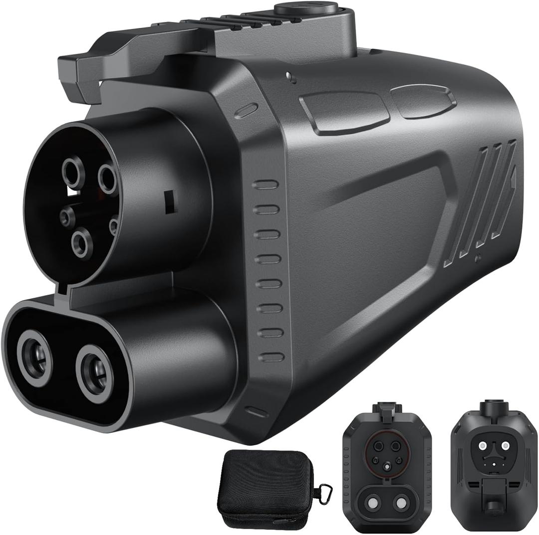 2025 New Nacs to CCS Adapter, 500A/1000V, Fast Charge NACS to CCS1 Electric Vehicle Charging Adapter, Compatible with Tesla Supercharger V3/V4 Stations & Rivian, Ford, GM EVs and More
