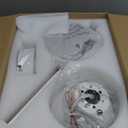 VOLISUN Ceiling Fan with Lights, 42 inch Low Profile Ceiling Fan with Light and Remote, Reversible, 3CCT, Dimmable, Noiseless, White Flush Mount Ceilings Fans for Bedroom, Indoor/Outdoor