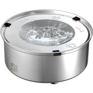 1L/0.26 Gallon Dog Water Bowl No Spill, Stainless Steel No Spill Water Bowl for Dogs, Slow Water Dog Bowl, No Splash Dog Water Bowls