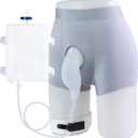 SorealGroup External Catheter for Men with Detachable Silicone Urine Bag (1000mL) | Wearable Urine Collector for Men with Reusable Tube 39.4in, Adjustable Anti-Slip Straps | Home & Daily Use (XL, Gray+white Bag)