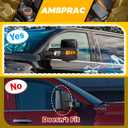 Tow Mirror Caps fit for For Chevy Silverado GMC Sierra 2014-2019,23444125 23444126 23444119 23444120,Front Left Right Door Mirror Housing Covers Caps Top & Bottom Clip-On,Glossy Black,2PCS