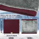 HYUET Winter Neck Gaiter Men, Fleece Neck Warmer Windproof Face Scarf Mask Face Cover Neck Cover for Men Women Ski (2pcs-wine+dark Grey)