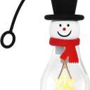 Christmas Decorations LED Bulbs Lights,Snowflake-Shaped LED Bulb,Dimmable Night Light for Kids,Nice for Christmas Gift,Christmas Decor for Hanging