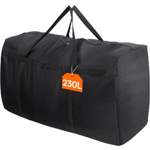 Lifewit 230L Ertra Large Storage Duffle Bag for Traveling, Folable Moving Bags with Zippers and Handles, Heavy Duty Storage Bags Big Totes for Travel, Camping, Storage Bins with Lids for Luggage