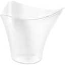 EcoQuality Mini Clear Triangle Plastic Cup And Spoons Small Disposable Tasting Cup for Appetizers Desserts Samples Catering and Party Events (48)