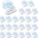MUMUXI 24 Pack 7.2ft LED Fairy Lights Battery Operated, 20 Mini Battery Powered String Lights for Centerpiece Table Decorations, Wedding Party Bedroom Mason Jar Christmas, Cool White (7.2 Ft-24 Pack-20 LED)
