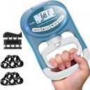 Grip Strength Tester Hand Dynamometer - Grip Strength Trainer Electronic Hand Gripper Strengthener Wrist Exerciser Meter Digital Training Gauge 265 Lbs / 120 Kgs for Sport School Home Use (Blue)