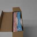 Skyygemm 32 Pcs Paper Gift Bags Bulk with Handle, 6.3 x 3.2 x 8.6 Inch Assorted Colors Kraft Goodie Gift Wrap Bags for Birthday Party Favor Decor(Blue and Pink)