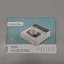 Travel Humidifier, Portable Small Humidifier for Plants, Bedroom, Office, Hotel or Car, 5000mAh Battery Operated Mini Cool Mist Humidifiers, Quiet 23dB, Auto-off, Night Light & BPA-Free, White