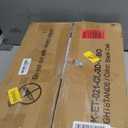 Furologee 44'' Tall Nightstand with Charging Station, Bedside Table with LED Lights, End Table with 3 Drawers and Storage Shelves, Night Stand with Pegboard for Bedroom, Black Oak