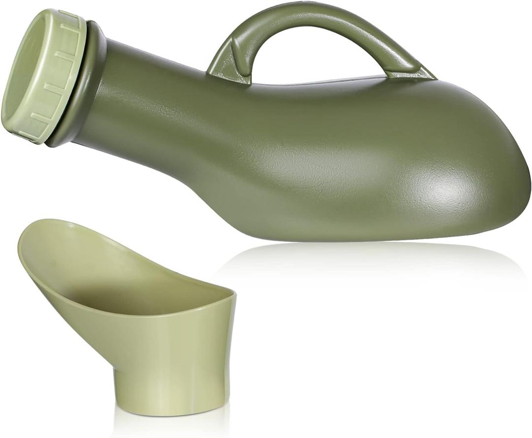 Urinal Travel Toilet Urinal Bottles with Funnel Pee Bottle Urinals Unisex Portable Urine Bottle Pee Container for Camping Outdoor Car Travel 1000ML