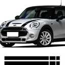 Car Hood Trunk Engine Cover Rear Vinyl Decal Bonnet Stripe Stickers for Mini Cooper f55 2015 2016 f56 2014-2016 (Gloss Black)