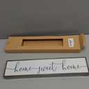 Home Sweet Home Signs, Rustic Wood Wall Plaque, Decorative Wooden Box Sign, Farmhouse Homes Decor for Living Room, Wall Decor Art, New Home Decoration, Housewarming Gift 17.8x4x1.2 inches