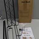 SWTYMIKI Over Door Hat Organizer - 3 Tier Wall Mounted Hat Rack with 2 Adjustable Metal Basket and 3 Hooks, Hanging Baseball Cap Organizer Storage Holds up to 29 Caps for Door, Bedroom, Closet (black)