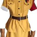 Anime Womens Costume Dress Cosplay Yellow Version Dress Costume Outfit Halloween Size L