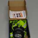 500LM High-Visibility Running Lights for Runners, Adjustable 45 Beam & 360 Reflective Vest, IPX4 Waterproof Running Vest Light for Night Walking/Cycling/Jogging, 3.5-20Hrs Runtime