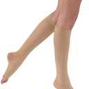 JOBST UltraSheer Knee High 15-20 mmHg Compression Stockings, Open Toe, Small, Natural