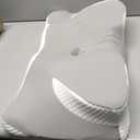 Cervical Neck Pillow for Pain Relief - Ergonomic Memory Foam Pillows for Sleeping, Cooling Side Sleeper Pillow for Neck Support, Contour Orthopedic Bed Pillow for Back Stomach Sleepers (Grey & White)