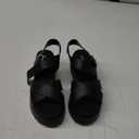 Soda CHESTER ~ Women Flat Sandals Flatform Ankle Buckle Criss Cross Band Straps Sandals Shoes, Size 8