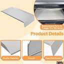 BQMAX Drip Pan & Drip Pan Liners for Traeger Pro 780 Pellet Smoker Grill, BAC780 Drip Tray for Traeger 780 Pro, BAC520 Drip Tray Liners for Traeger Pro 780 Accessories, for Traeger Replacement Parts