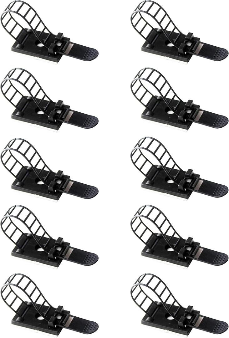 Lightstrip Holder for Philips Hue Play Gradient Light Strip or Any Less Than 17mm of Width, Self-Adhesive Lightstrip Mounting Clips, 10 PCS