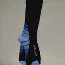 Physix Gear Compression Socks 20-30 mmHg - Men & Women - Running, Nurses, Shin Splints, Flight, Travel (Black/Blue)