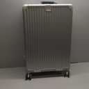 28-Inch Hardside Checked Luggage with Leather Handle, PC Zipperless Suitcase with Spinner Wheels and TSA Locks, Lightweight Checked Luggage for Travel