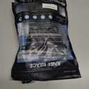 2 x POWERLIX Adjustable Compression Knee Brace for Men & Women, featuring Stabilizers & Patella Support, Optimal Recovery for Knee Pain, Medical Knee Sleeve for Arthritis, Weightlifting, Dance, Running (Large, Black with Strap)