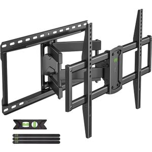 USX MOUNT UL Listed Full Motion TV Wall Mount for 37-90 Inch TVs up to 150 lbs, TV Mount Bracket with Articulating Arms Pre-Assembled, Swivel and Tilt, Fits 16",18, 24" Wood Studs, Max VESA 600x400mm (37-90 Full Motion)