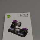 Dual Phone Magnetic Wireless Charging Station for Apple Ecosystem, Wireless Charging Station for Apple Devices with Auto Switch 7-Color Light & Clock,for iPhone17,for iwatch11, for AirPods Pro3(Black