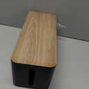 YUANYE Cable Management Box Cable Management Kit for Power Strip to Hide Wires,Cord Organizer Boxes,Safe ABS Material Wire Organizer of Cable Clips Sleeve for Home & Office,3Pack128PCS /Black