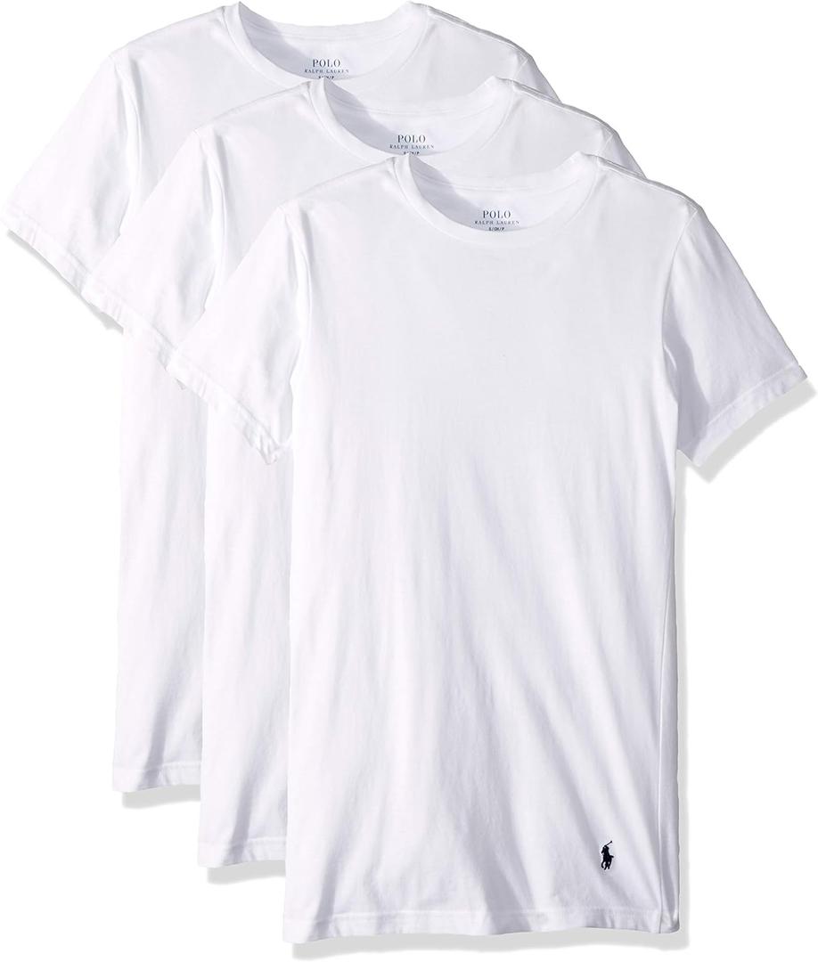 Men's Slim Fit W/Wicking 3-Pack Crew Undershirts S