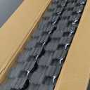 PRAISUN 0.56" Rubber Top Gym Flooring, Heavy Duty Interlocking Gym Mats for Home Gym, Non-Slip Workout Mat, 24 x 24in Large Gym Floor Mat, Protect Floors from Weights & Equipment, 48 Sq Ft, Black/Grey