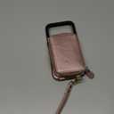 Bocasal for MagSafe Crossbody Wallet Case Compatible with iPhone 17 Pro, RFID Blocking Protective Purse Case with Card Slots Holder Kickstand Wrist Strap Lanyard Zipper 6.3 Inch 5G (Rose Gold)