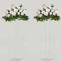 TEKXYZ Acrylic Centerpiece, 2 Pcs 31.5 Inch Tall Flower Stand, Column Wedding Centerpieces, Flower Stand for Wedding Event Party Props, Home Decor, Table