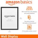 Amazon Basics Rectangular Wood Poster Frame, 18" x 24", Black