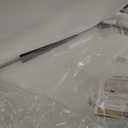 ANDY STAR Large Brushed Nickel Mirror, 30x40 Inch Scalloped Bathroom Mirror, Modern Rectangle Mirror with Unique Wavy Design, Ideal for Home Decor, Rust-Proof Stainless Steel 1" Frame