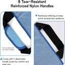 CoolShields Positioning Bed Pad with 8 Reinforced Handles, 40" x 48" Washable Waterproof Transfer & Sliding Sheet for Moving, Turning & Lifting Patients, Elderly, Bedridden & Incontinence Care