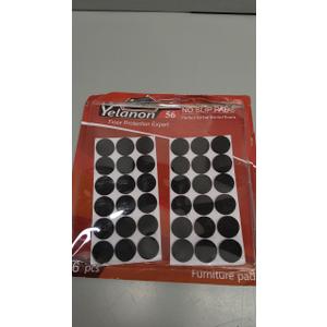 Yelanon Felt Furniture Pads -36 Pcs Premium Felt Pads for Chair Legs Furniture, Floor Protectors for Hardwood Floors, Black