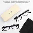 Gaoye +3.0 2-Pack of Reading Glasses - Blue-Light Filter, UV Protection - Readers with Rectangle Frames