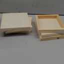 BESPORTBLE 6pcs Unfinished Wood Tray for Home Decor and Craft Projects - Painting Tray Puzzle Blocks Tray for Kids